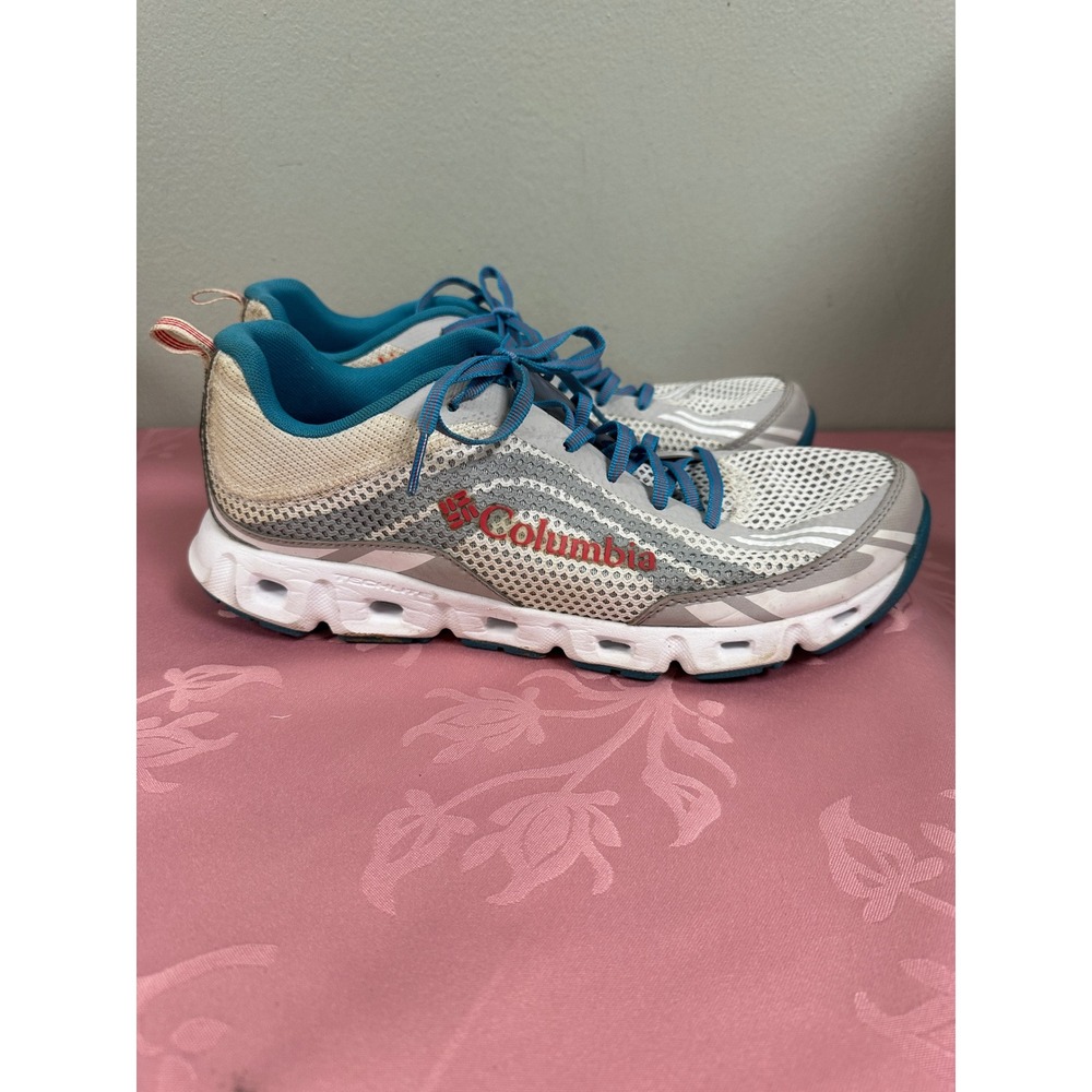Columbia Drainmaker IV Water Shoes Womens 10 Grey Blue BL4617-100 Techlite Trail